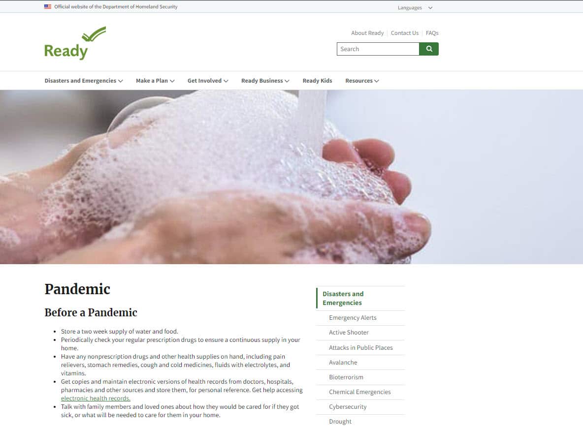 Ready.gov: Plan Ahead for Disasters