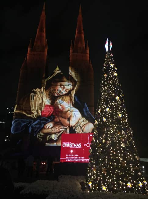The Lights of Christmas at St Mary's Cathedral in Sydney December 2016