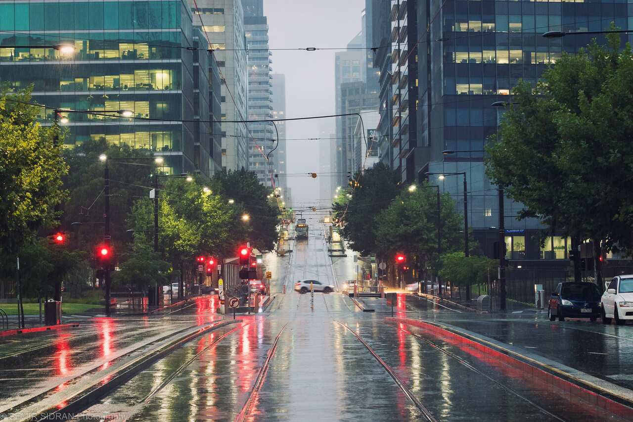 Melbourne CBD traffic 