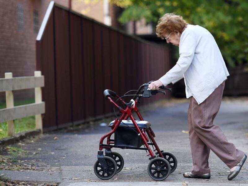 A file image of an elderly woman