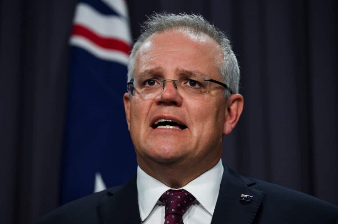 Prime Minister Scott Morrison speaks during a press conference on the governments' bushfire response at Parliament House