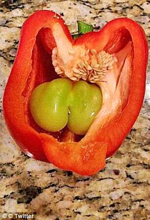 One customer got two peppers for the price of one when they cut into the fruit