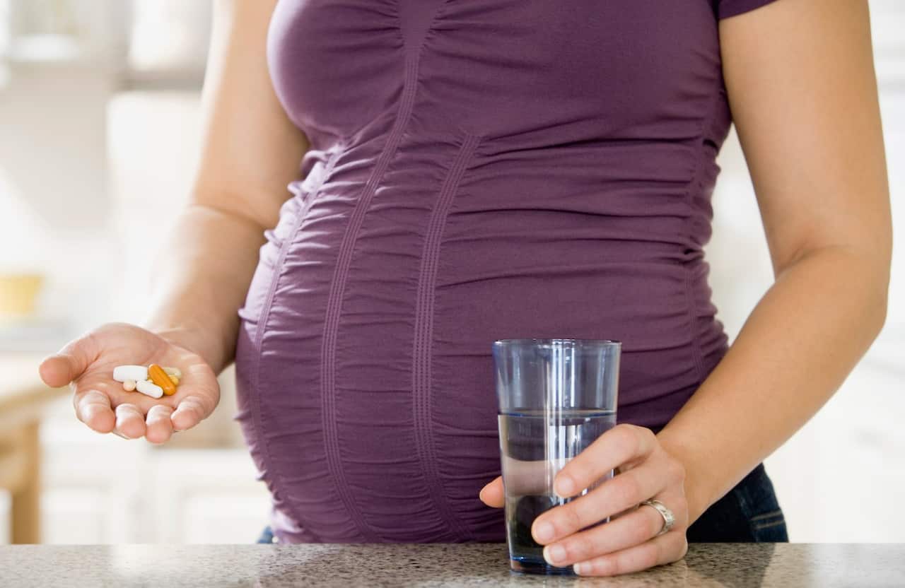 Research suggests taking antibiotics during pregnancy reduces the amount of 'good' bacteria passed on to babies. 