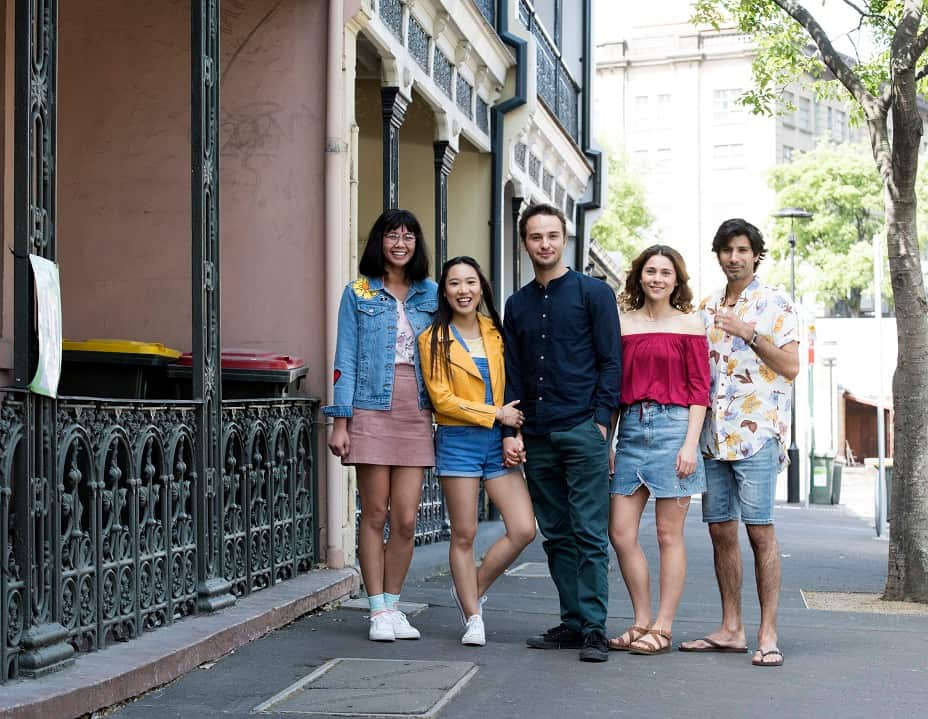 International students in Dead Lucky