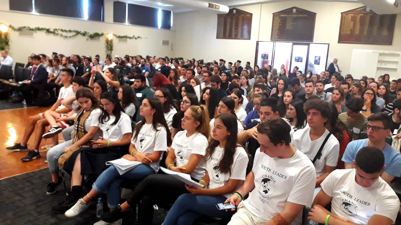 At Melbourne's first Youth conference under His Eminence Archbishop Makarios leadership.