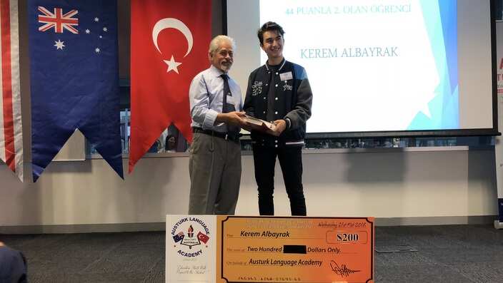VCE Turkish second place Kerem Albayrak