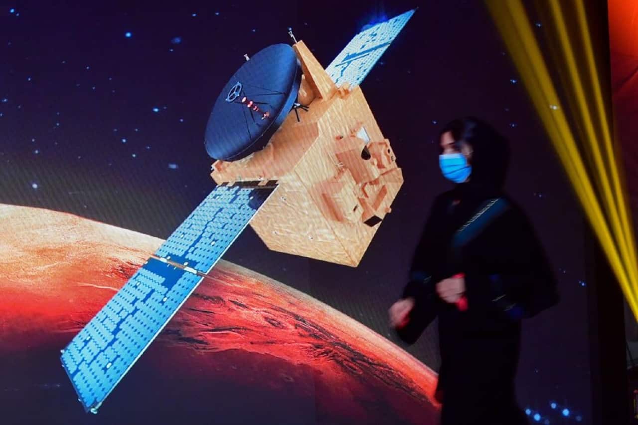 The Hope Mars space probe in July 2020