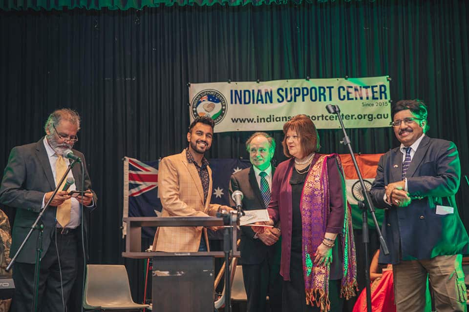 Young professionals were awarded for their service to the Indian community in Australia
