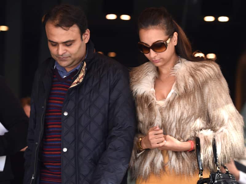 Pankaj and Radhika (right) Oswal