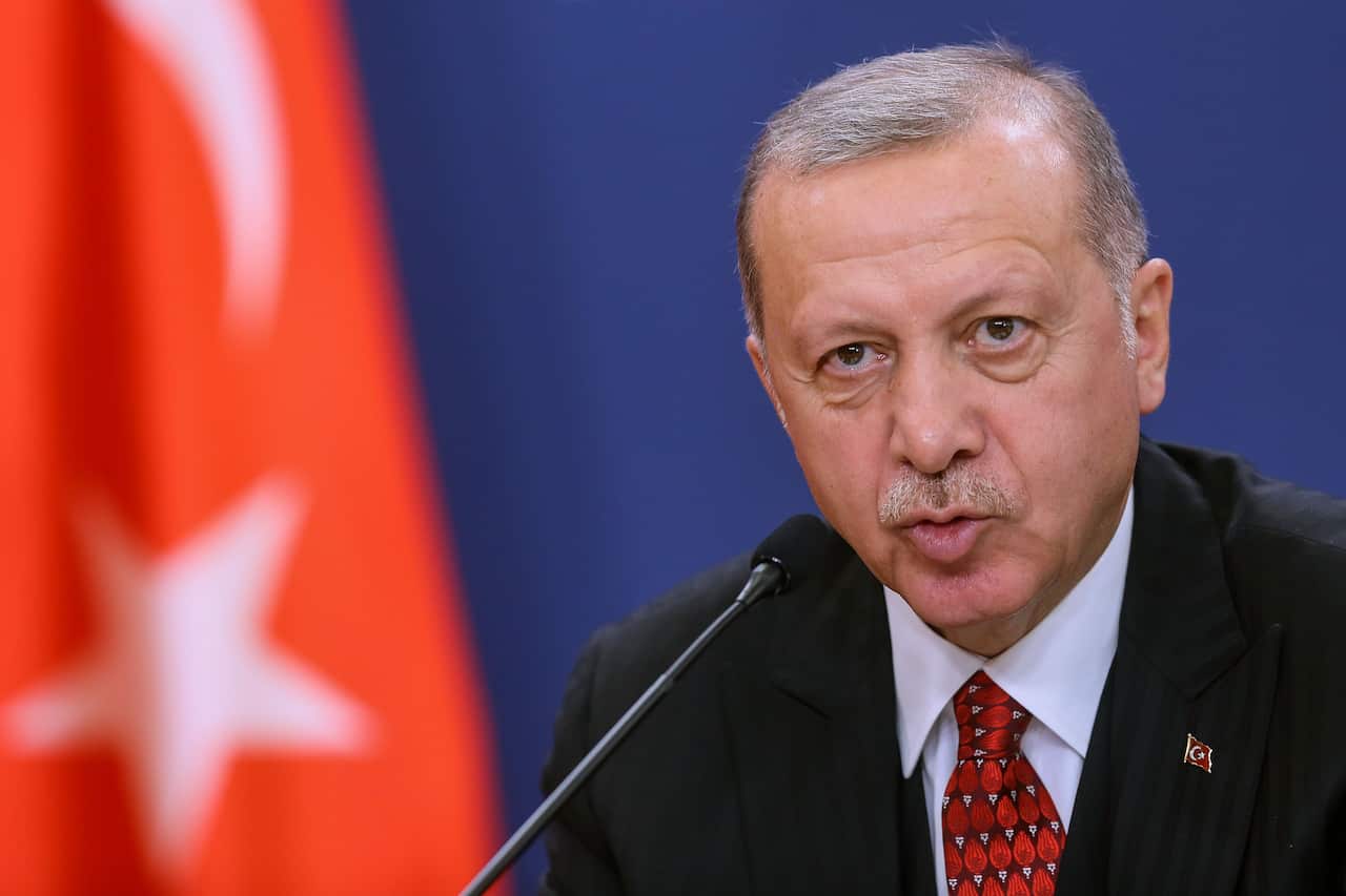 Turkey's president Recep Tayyip Erdogan.