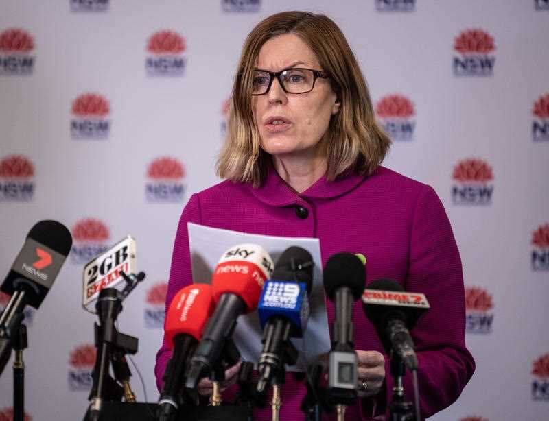 NSW Chief Health Officer Dr Kerry Chant speaks to the media during a press conference in Sydney