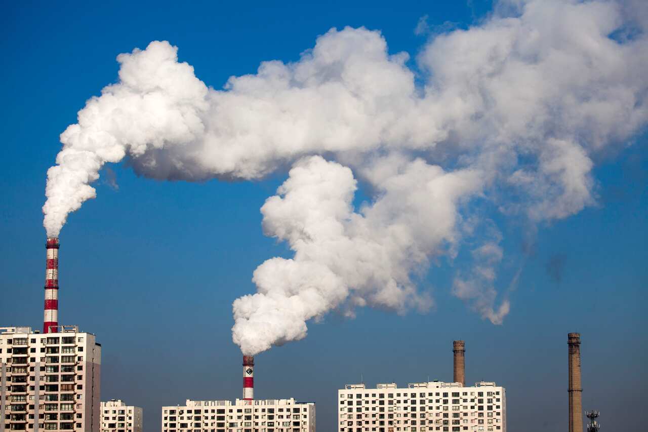China currently produces around 30 percent of man-made carbon dioxide.