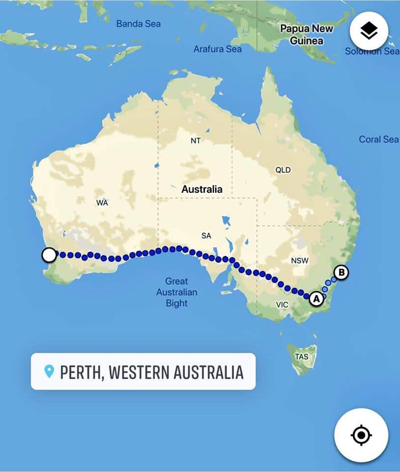Run across Australia, Ruslan Shakin