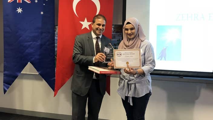 VCE Turkish first place Zeliha Koca