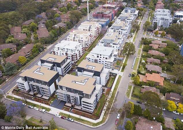 The series of enormous apartment blocks in Epping, north of Sydney, targeting Chinese buyers