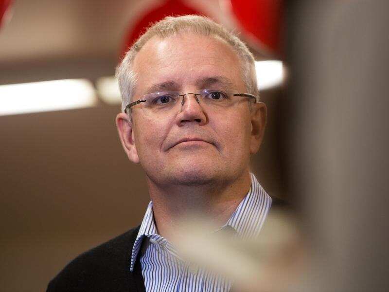Prime Minister Scott Morrison speaks to the media
