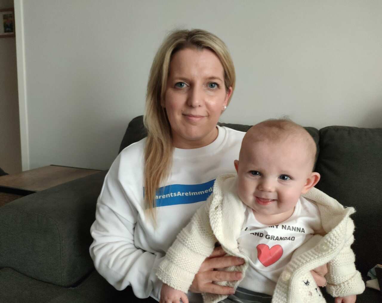 Joanne Johnson and six-month old infant Jarrad.
