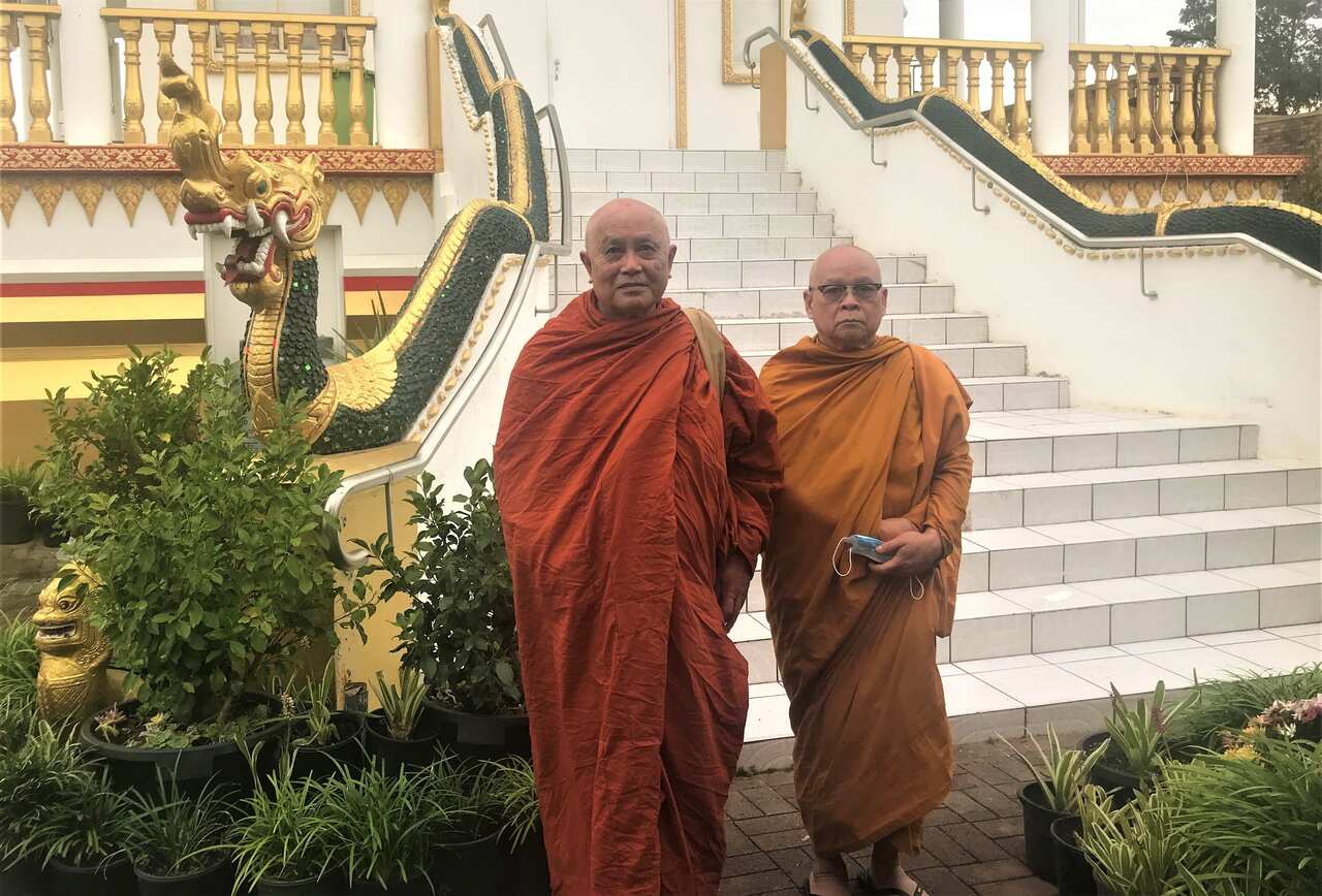 Da Seng Chanphakeo and Mai Somdeth at Wat Phrayortkeo Dhammayanaram Lao Buddhist Temple