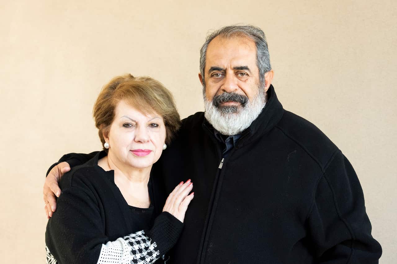 Mr. Ala Mahdi with his wife Mary Mahdi