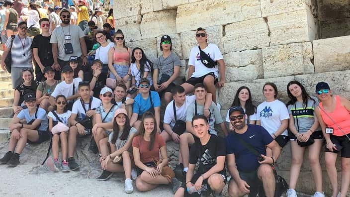 In Athens's Acropolis. 
