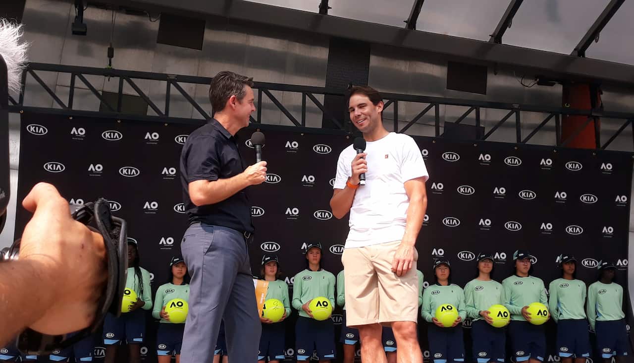 Rafa Nadal, Todd Woodbridge. 