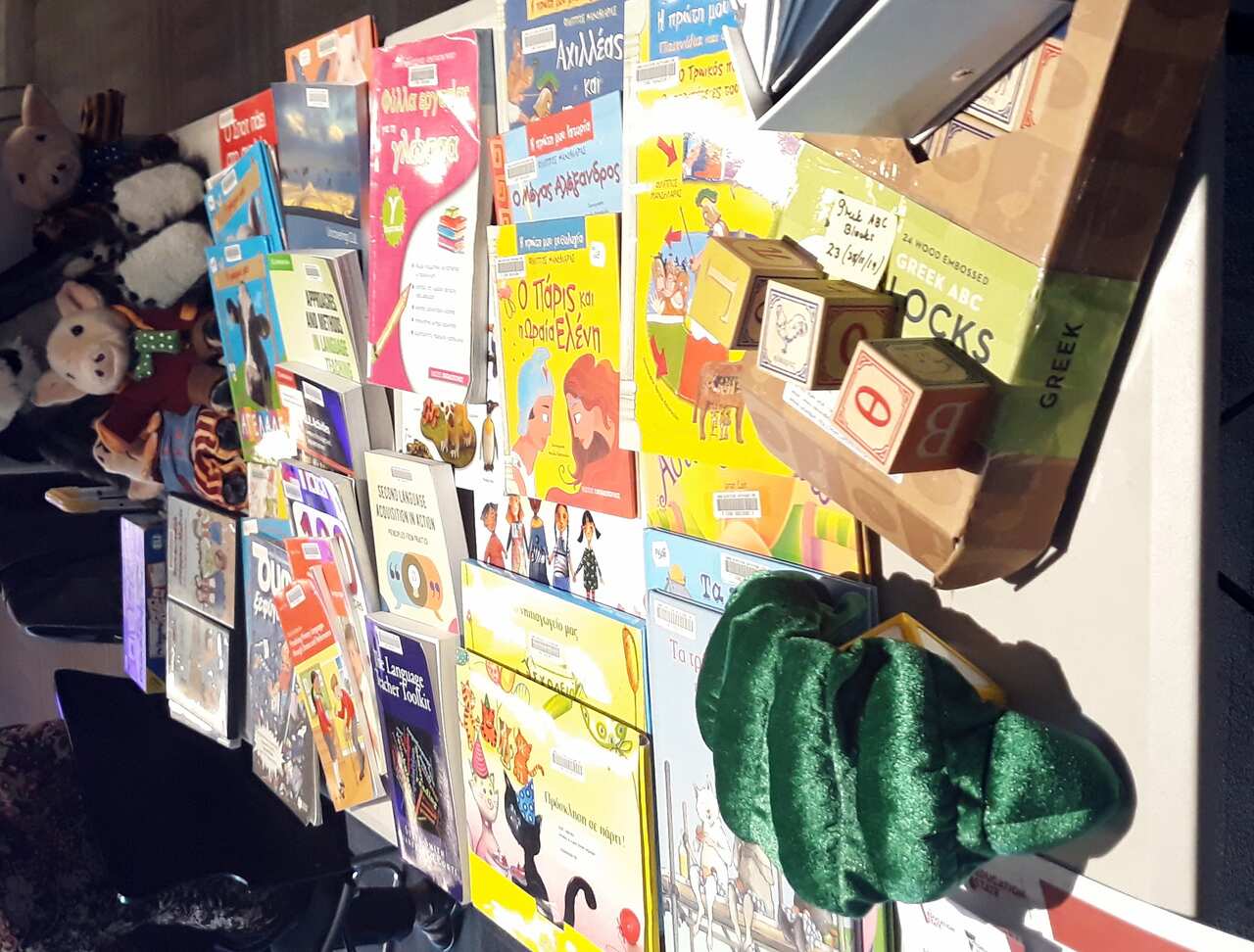 At the Modern Greek Teachers' Association of Victoria's networking event in Melbourne's Greek Centre. 