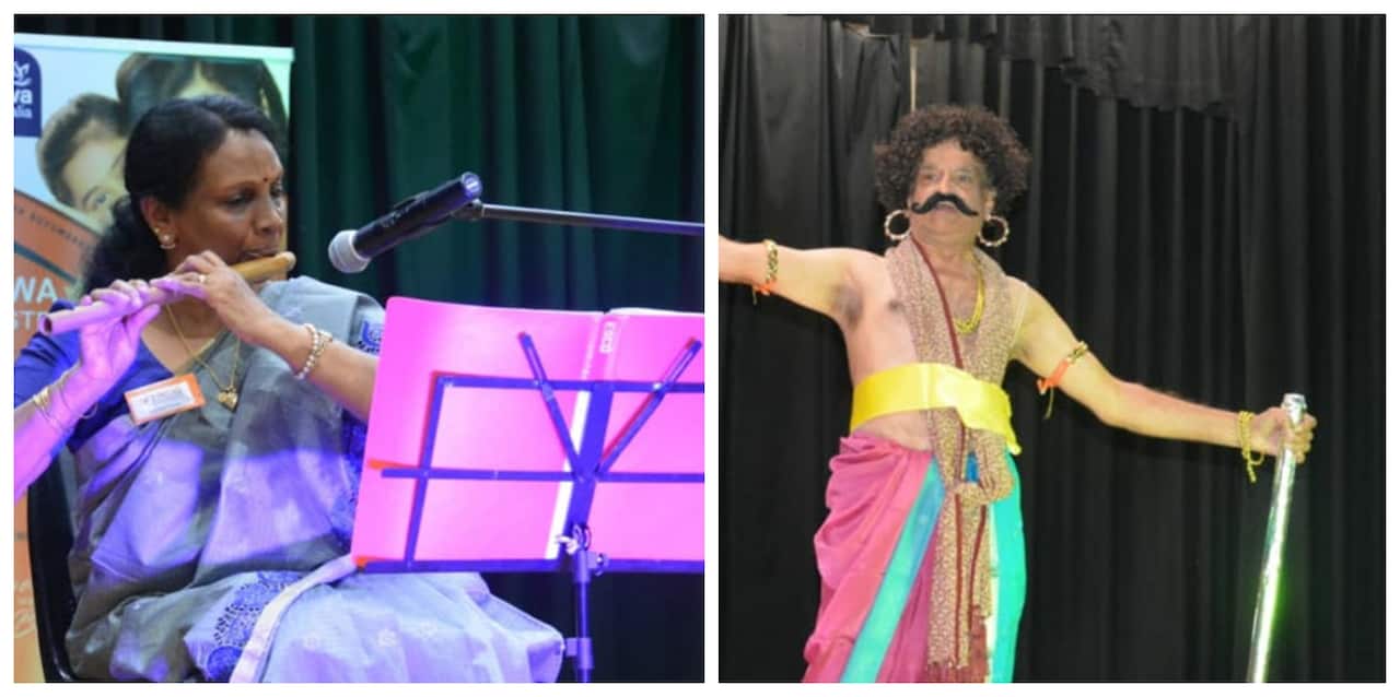 Senior citizens in Sydney took part in a talent show. 