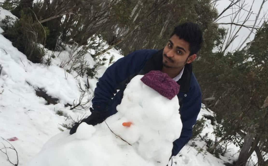 International student Maulin Rathod