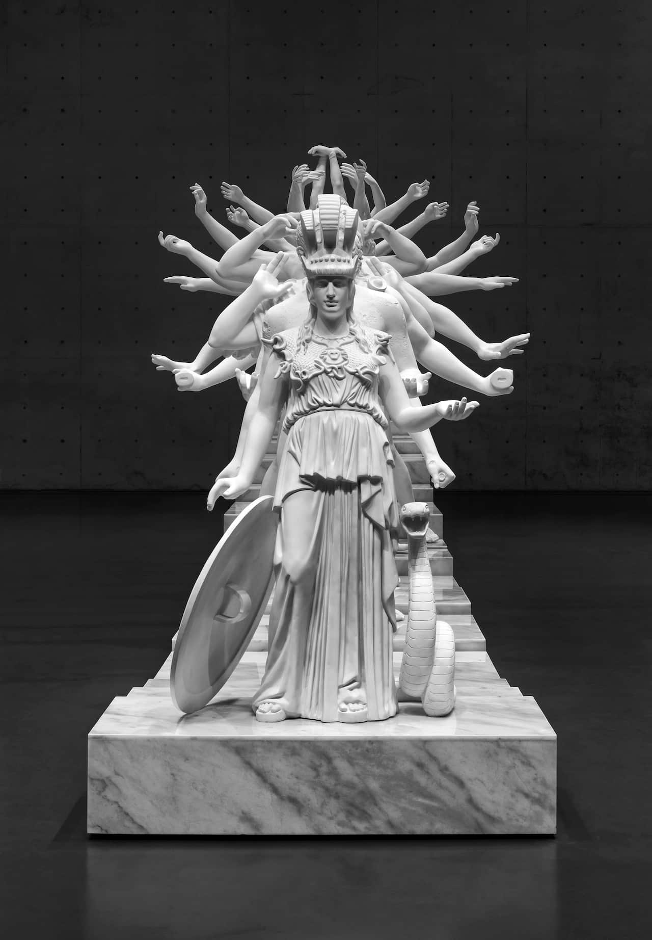 European Thousand-Armed Classical Sculpture 2014 by Xu Zhen