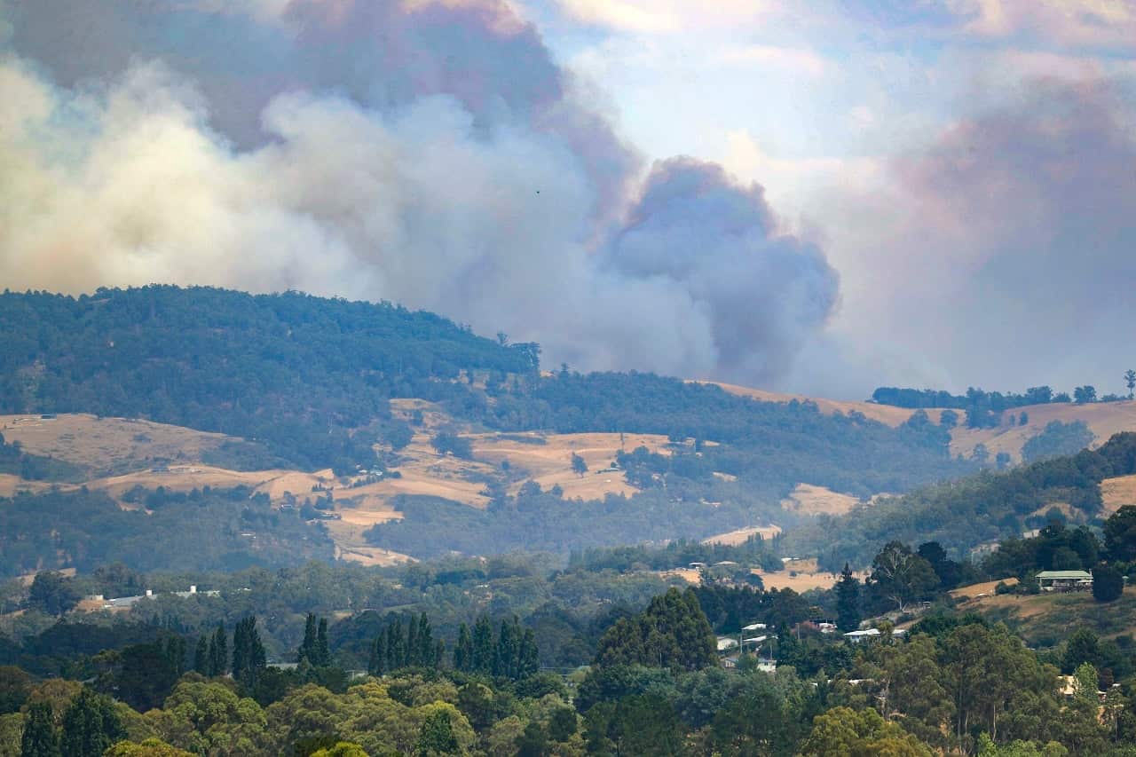 Bushfires have been raging in Tasmania.