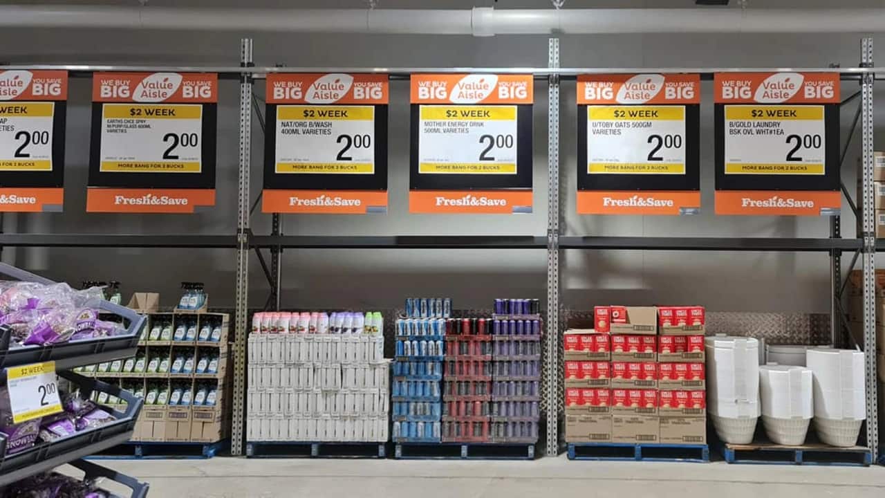 Even cleaning products and household laundry items are part of the deal.