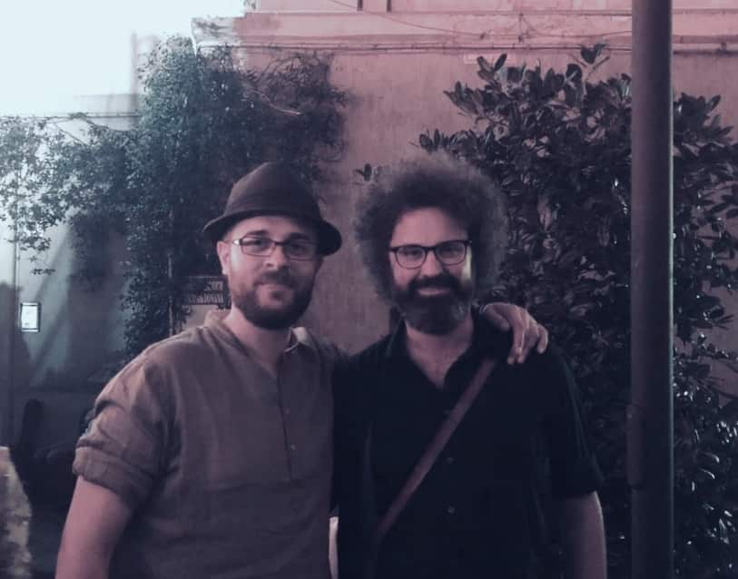 Lorenzo Santangelo con Simone Cristicchi