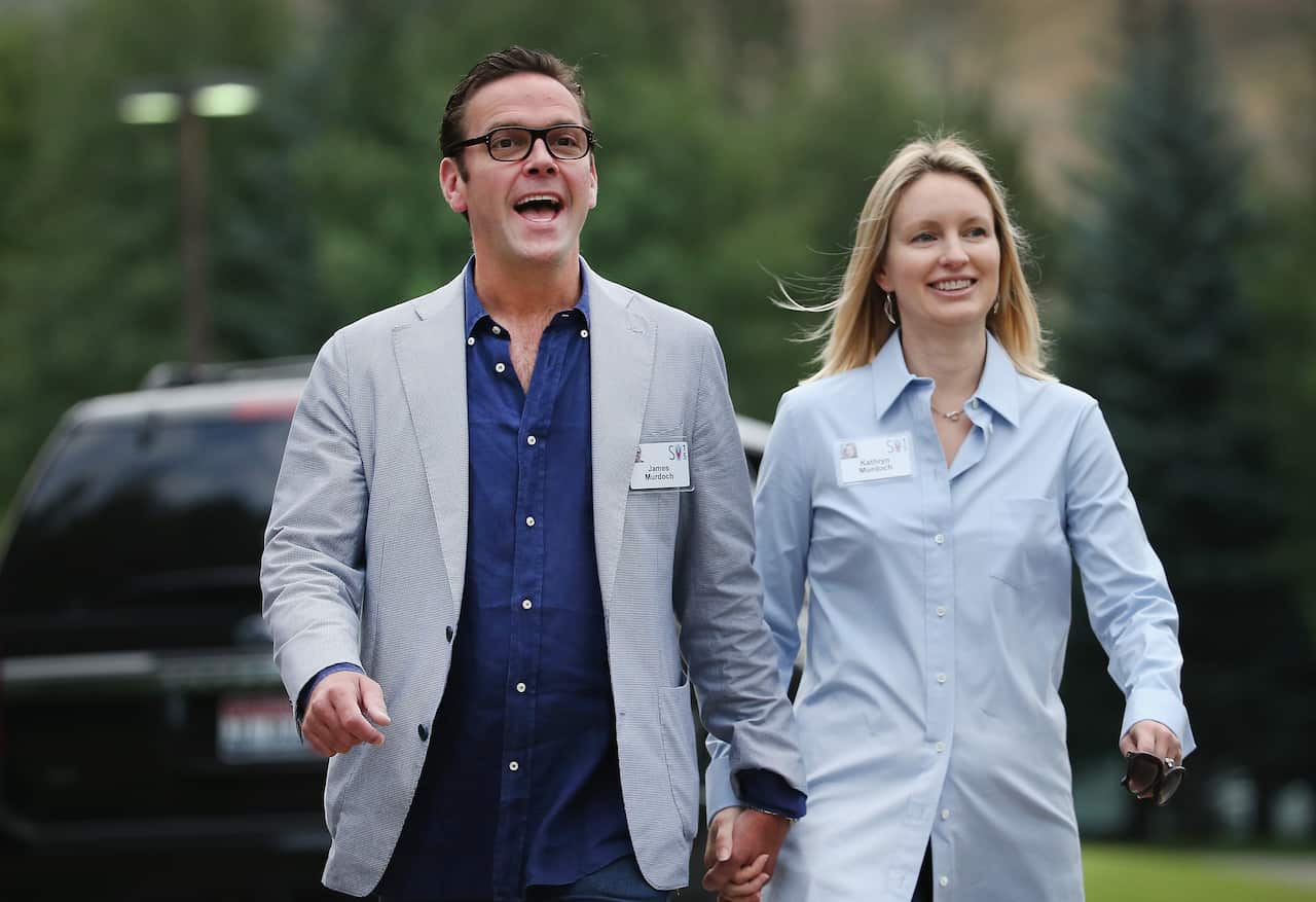 James and Kathryn Murdoch have released a joint statement, speaking out against New Corp's climate change coverage.