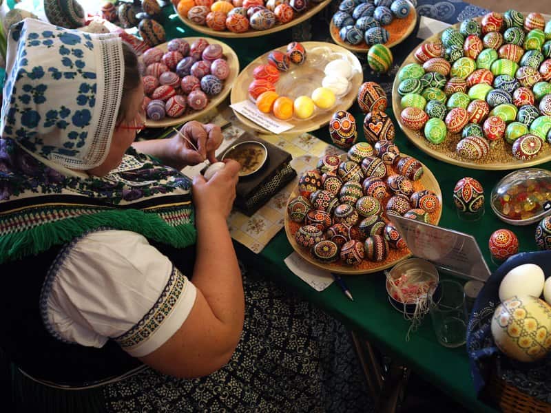 Sorbians Hold Annual Easter Egg Market