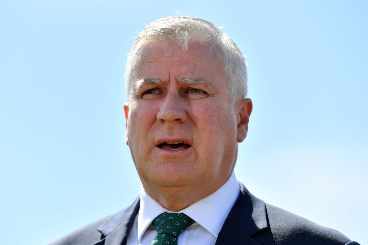 Deputy Prime Minister Michael McCormack at a press conference.