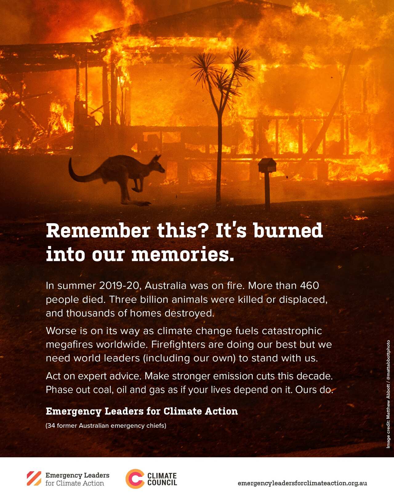 Full page ad placed in The Times by the Emergency Leaders for Climate Action (Embargo: 12.00am, 9/11/21)