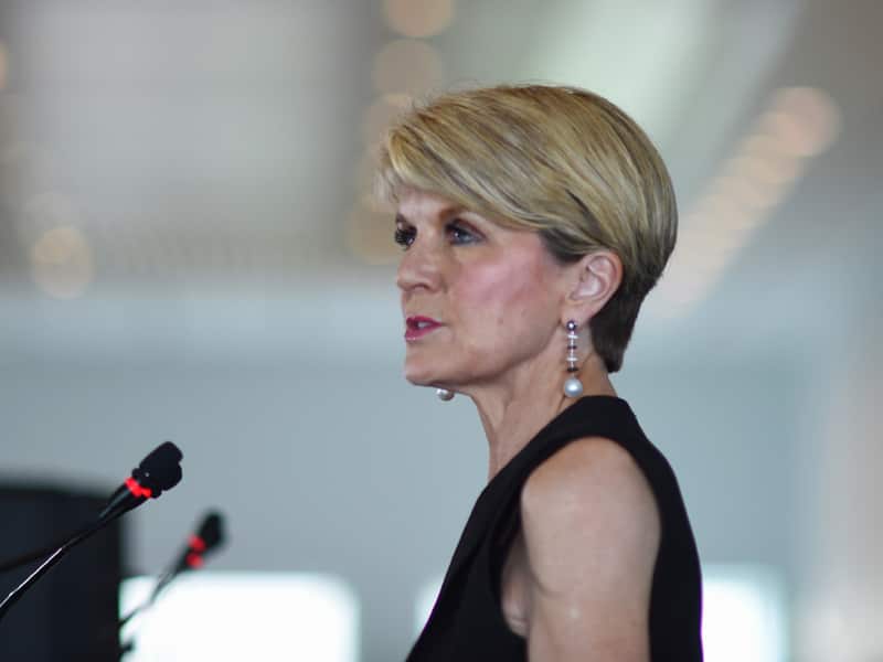 Australia's Foreign Minister Julie Bishop