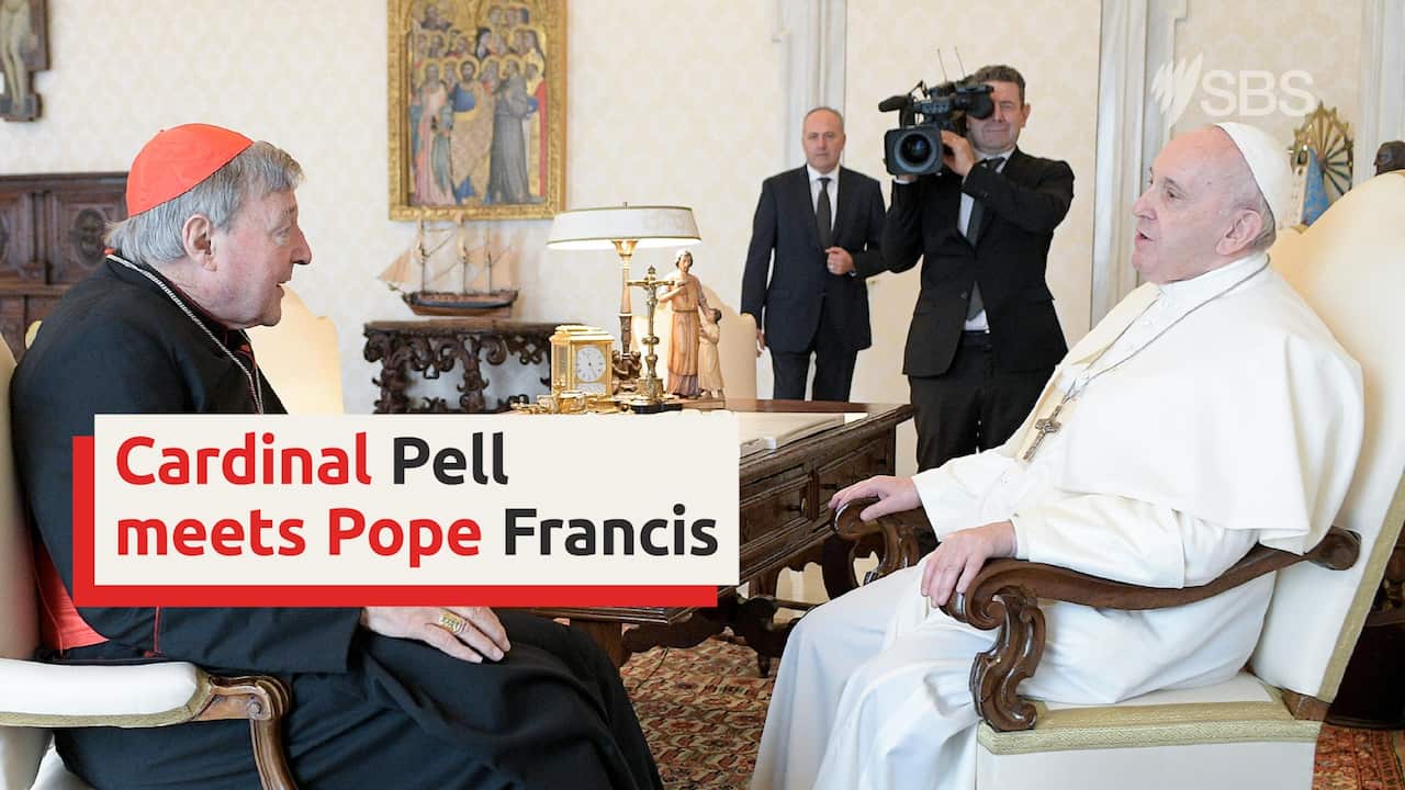 Pope meets Australian Cardinal Pell in midst of money scandal