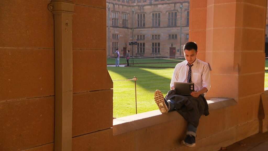 Dennis Chan is one of around 10,000 university students from Hong Kong studying in Australia.