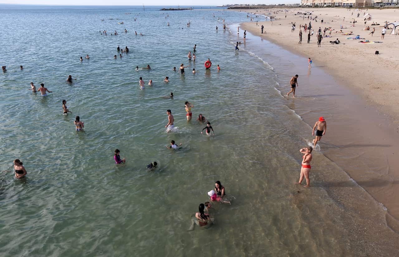 Glenelg Beach in Adelaide 