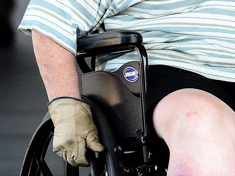 A man in a wheel chair