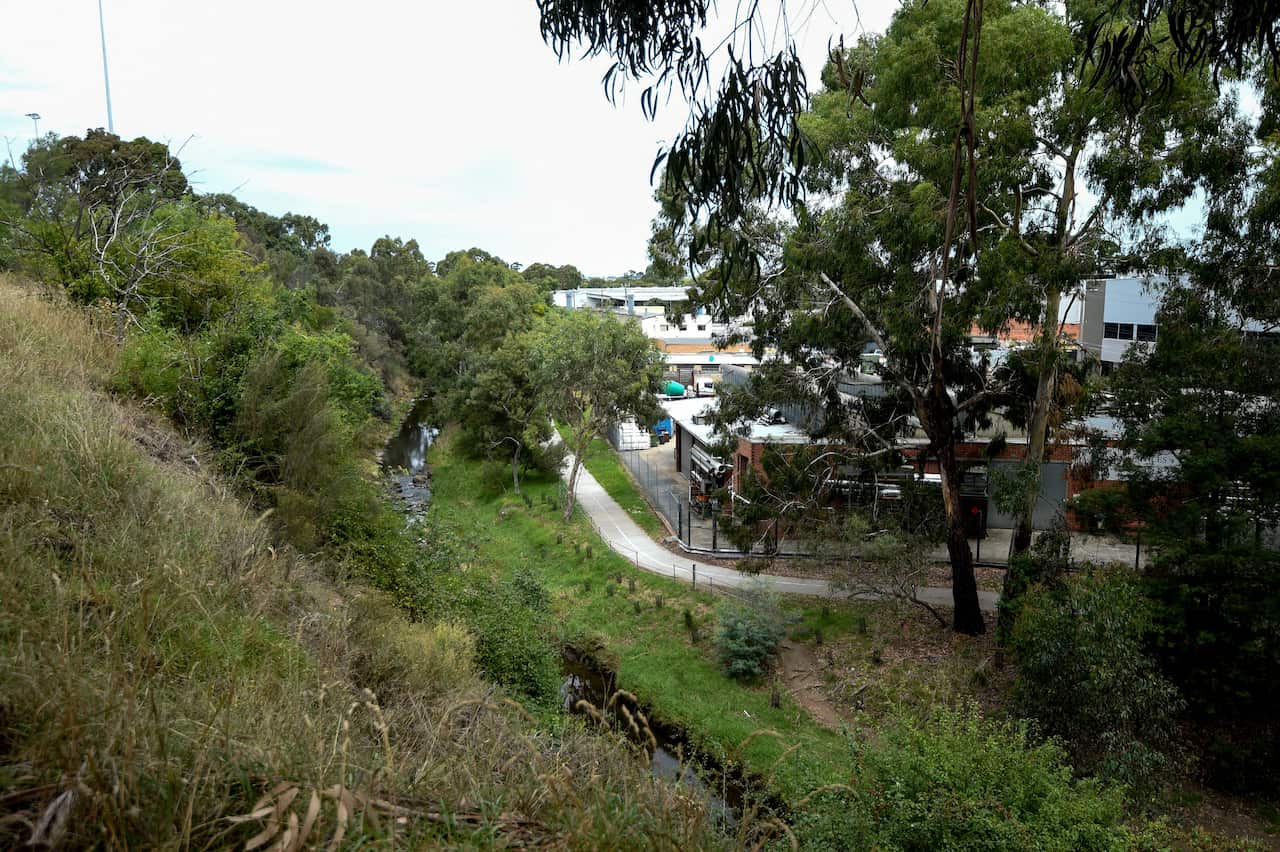 A general view of the Darebin Creek Reserve in Melbourne, Thursday, February 11, 2021. Police have searched the Darebin Creek Reserve as part of their investigation into missing woman Ju ‘Kelly’ Zhang. (AAP Image/Penny Stephens) NO ARCHIVING