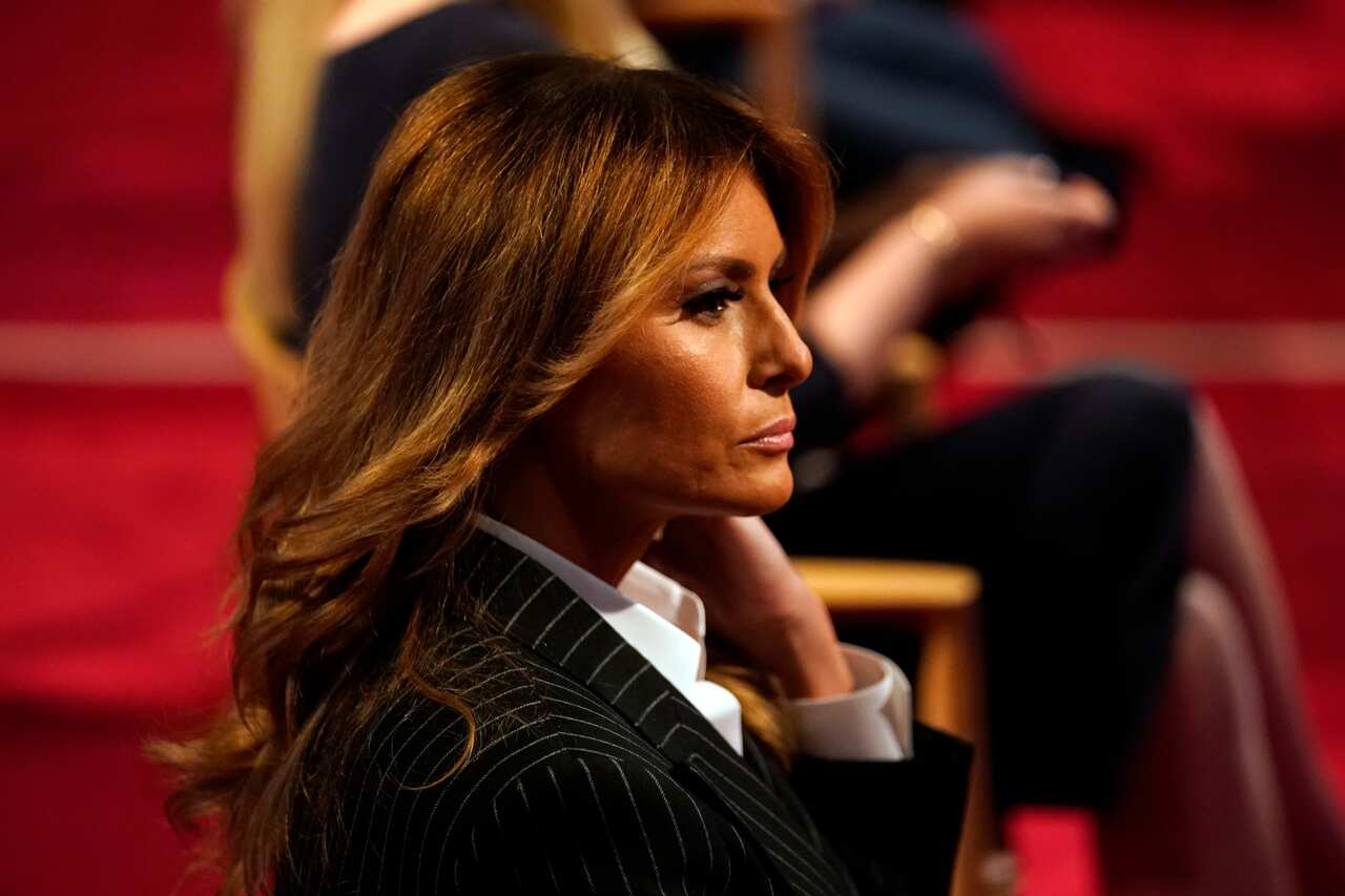 First lady Melania Trump sits during the first presidential debate, Tuesday, 29 September, 2020.