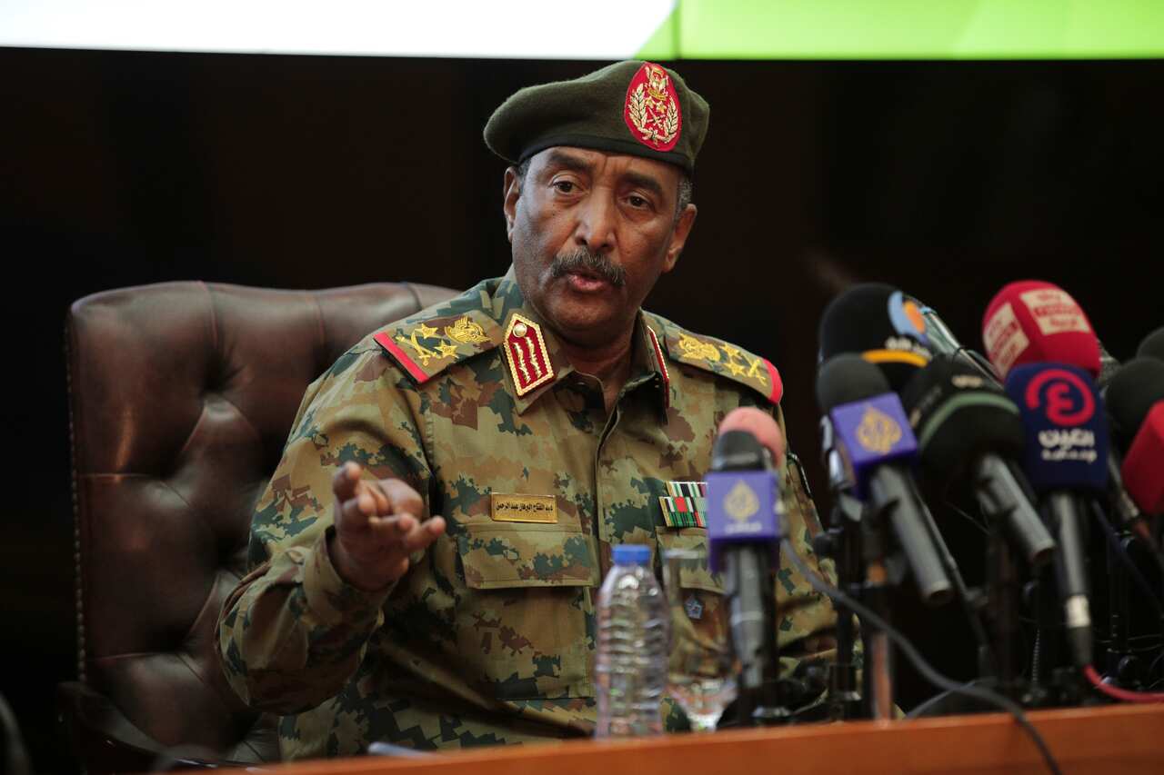 Sudan's head of the military, General Abdel-Fattah Burhan in October 2021.