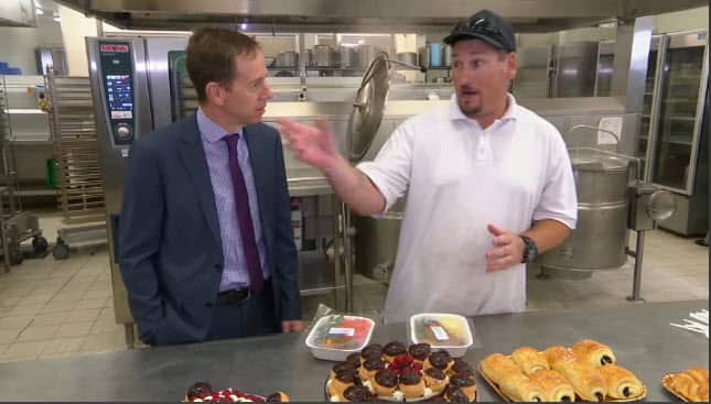 ACT Minister for Corrections Shane Rattenbury and Paul Blundell.