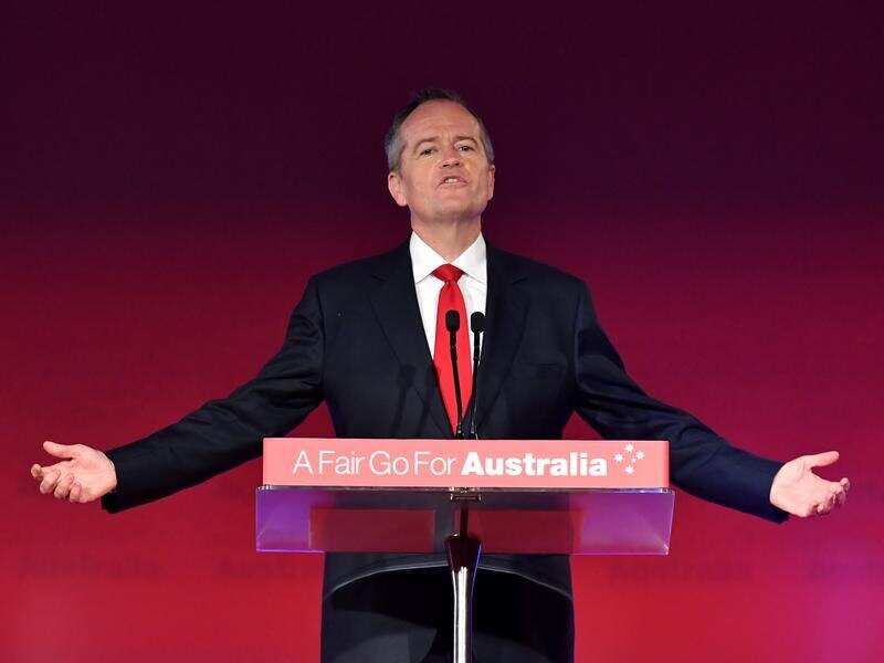 Opposition Leader Bill Shorten speaking at the Labor launch