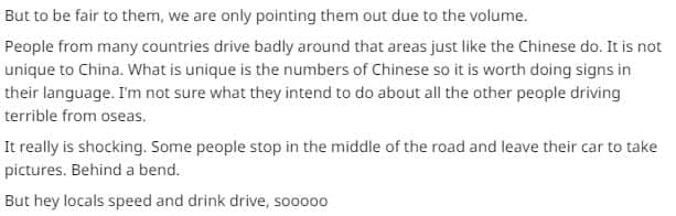 The debate of Chinese sign on Great Ocean Road.