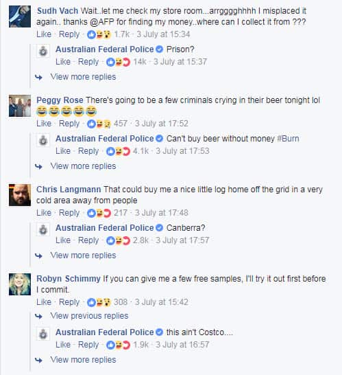 Australian Federal Police Facebook