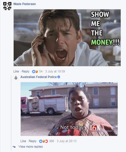 Australian Federal Police Facebook