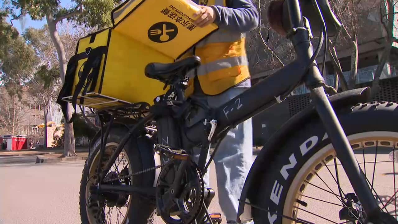 An Easi delivery rider. 